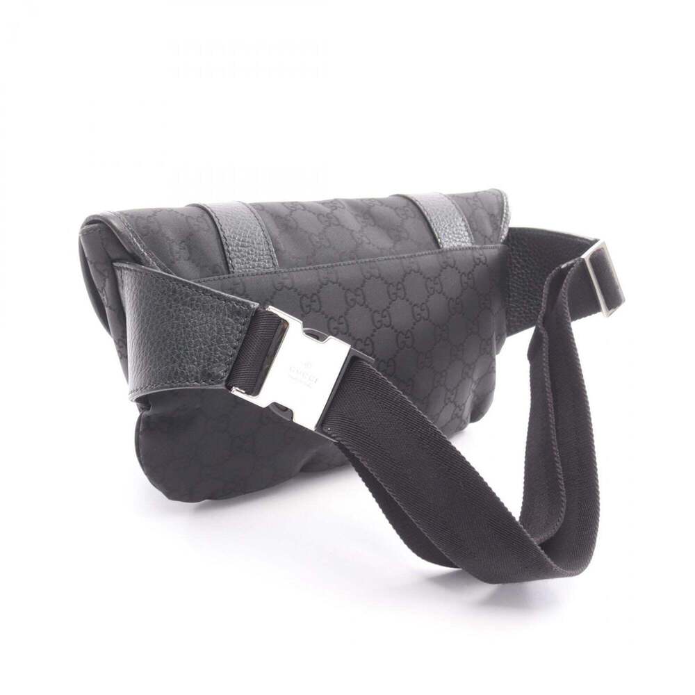 GUCCI Black Leather Fanny Pack - Picture 2 of 9